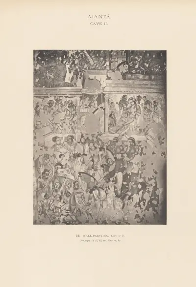The paintings in the Buddhist cave-temples of Ajantâ, Khandesh, India Pl.032 av John Griffiths