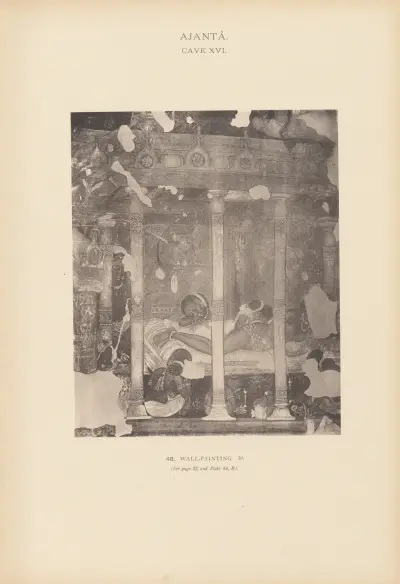The paintings in the Buddhist cave-temples of Ajantâ, Khandesh, India Pl.047 av John Griffiths