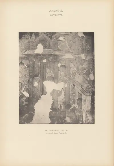 The paintings in the Buddhist cave-temples of Ajantâ, Khandesh, India Pl.045 av John Griffiths