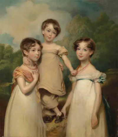Porträtt av Hughes-Hallett-barnen av John Hoppner