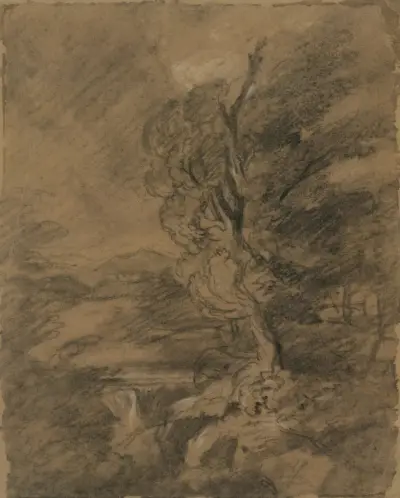 Stormigt landskap av John Hoppner