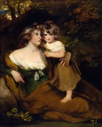 Grevingen av Darnley och hennes dotter Lady Elizabeth Bligh av John Hoppner