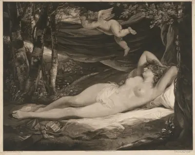 The Sleeping Nymph av John Hoppner