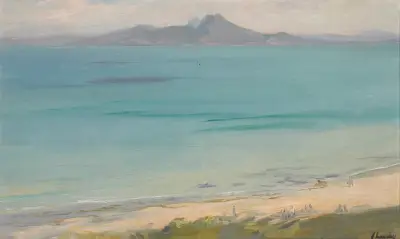 Evening, The Bay Of Tunis av Sir John Lavery