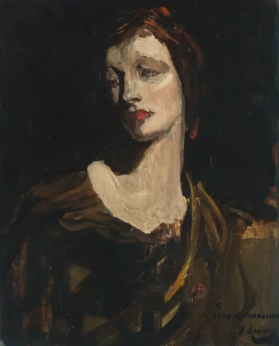 Lady Gwendeline Spencer-Churchill av Sir John Lavery