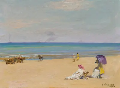 On The Sands av Sir John Lavery