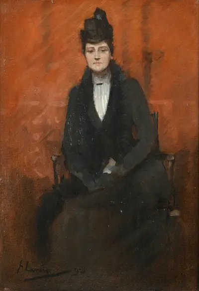 Porträtt av Helen Bell av Sir John Lavery