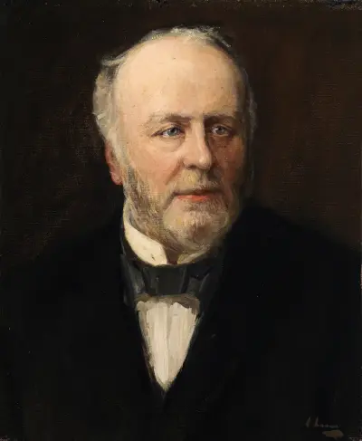 Porträtt av John Thomas Gilbert (1829–1897), antikvarie av Sir John Lavery