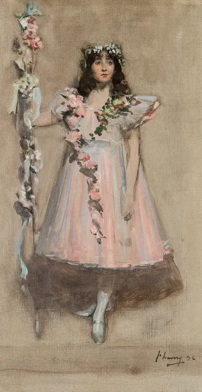 The Garlanded Girl av Sir John Lavery
