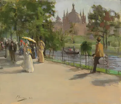 The Glasgow International Exhibition av Sir John Lavery