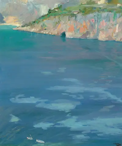 De små vita båtarna, Cap Ferrat av Sir John Lavery