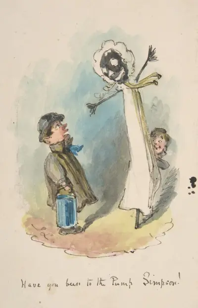 Have You Been to the Pump, Simpson von John Leech