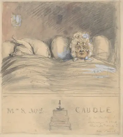Mr. and Mrs. Caudle. av John Leech