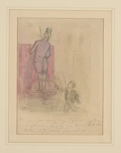 Thomas; Git away boy!. av John Leech