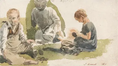 A Study of Children von John Linnell
