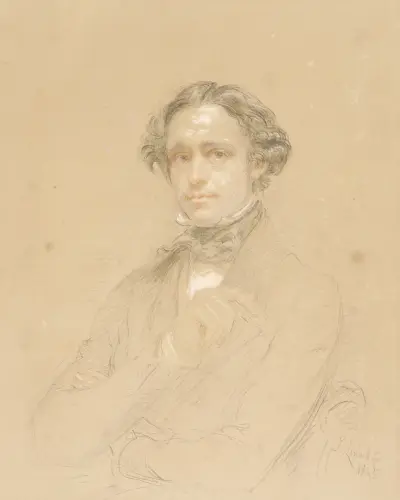 Porträtt av en herre av John Linnell