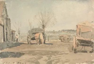 Gårdsplanen av John Linnell