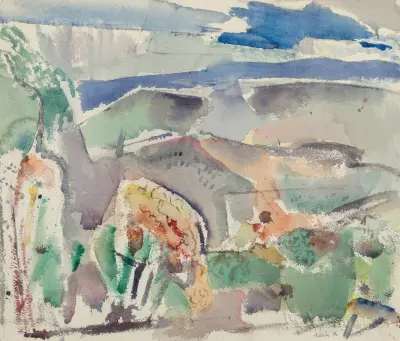 Landscape Forms, Delaware County, Pennsylvania, no. 2 av John Marin