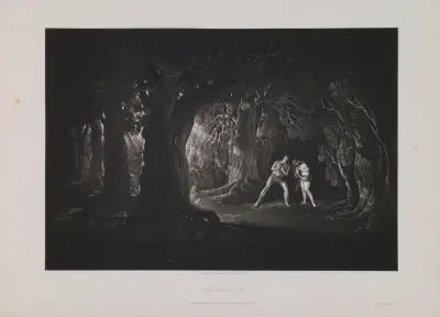 Adam Hearing the Voice of the Almighty (Book 10, Line 108) av John Martin