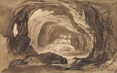 Saras begravning av John Martin