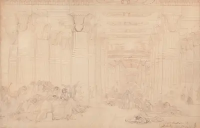 Förstföddas död i Egypten av John Martin