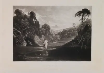 Eve at the Fountain (Book 4, Line 453) av John Martin