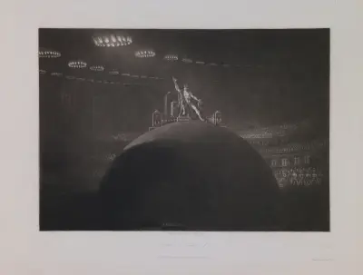 Satan Presiding at the Infernal Council (Book 2, Line 1) av John Martin