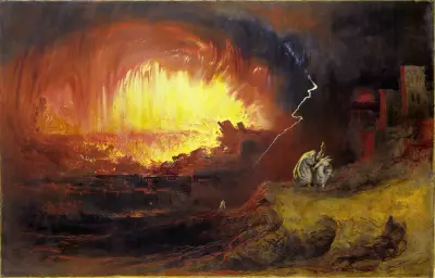 Sodom och Gomorra av John Martin