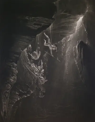 The Fall of the Rebel Angels av John Martin