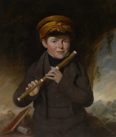 John Gurney Jr., the Little Flute Player av John Opie