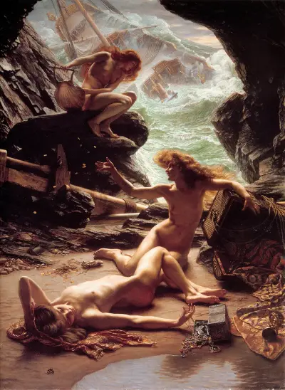 Grottan med stormnymferna av Edward John Poynter