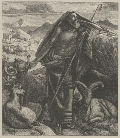 Moses Keeping Jethro’s Sheep av Edward John Poynter