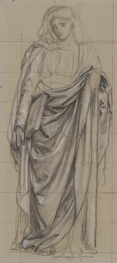 Studie für eine allegorische Figur der Religion von Edward John Poynter