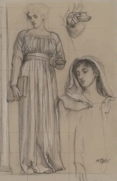 Study for an Allegorical Figure of Religion av Edward John Poynter