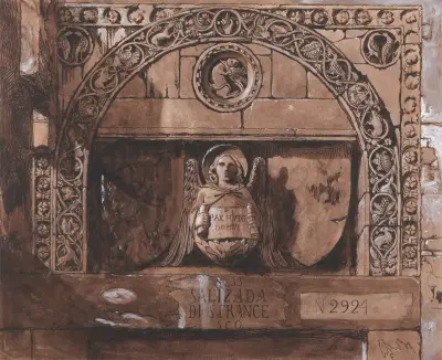 Portál paláce Contarini della Porta di Ferro, John Ruskin