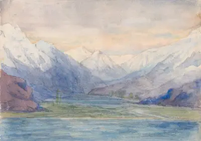 Mountain Landscape av John Ruskin