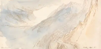 Mountainous Landscape – nr 2 av John Ruskin