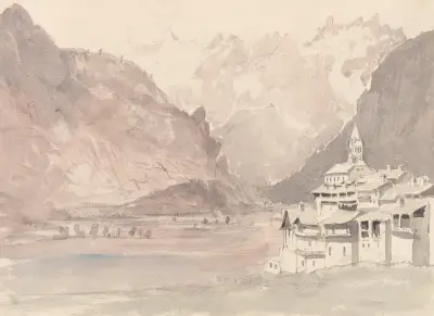 Swiss Mountain Landscape av John Ruskin