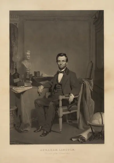Abraham Lincoln – President of the United States – nr 2 av John Sartain