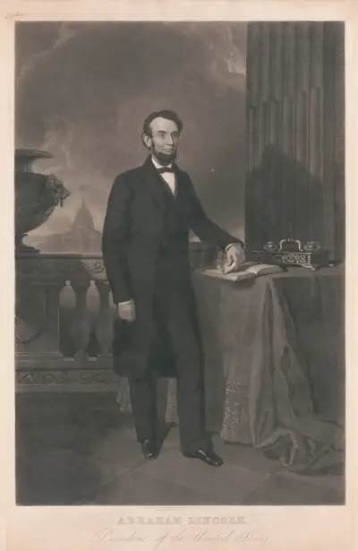Abraham Lincoln – President of the United States – nr 1 av John Sartain