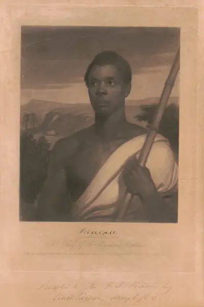 Cinque, der Häuptling der Amistad-Gefangenen von John Sartain