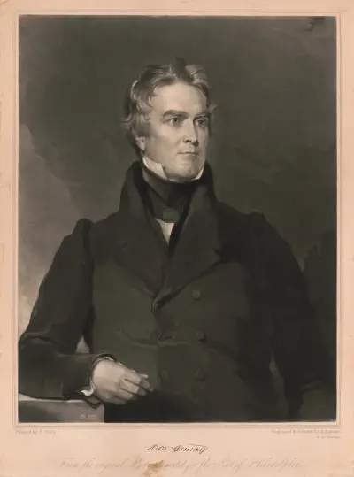 Horace Binney av John Sartain
