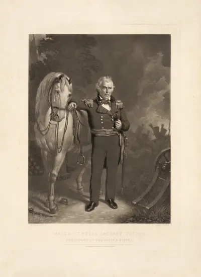 Major General Zachary Taylor – President of the United States av John Sartain