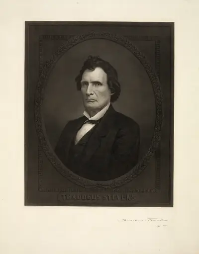Thaddeus Stevens – nr 1 av John Sartain