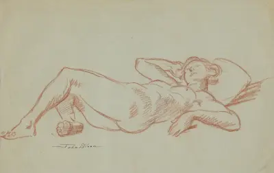 Model Resting av John Sloan