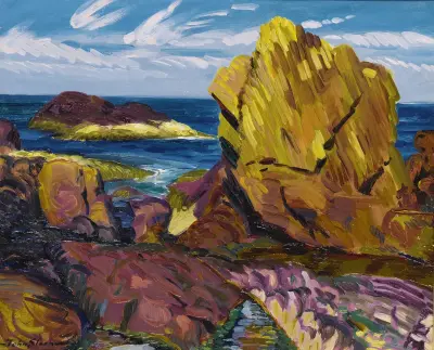 Yellow Rock, Gloucester av John Sloan