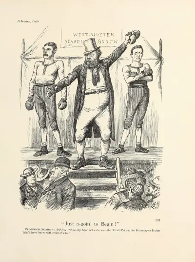 ‘Just a-goin’ to Begin!’, Sir John Tenniel