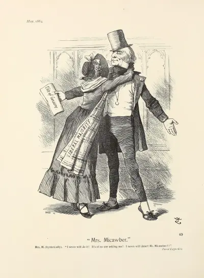 ‘Mrs. Micawber’ av Sir John Tenniel