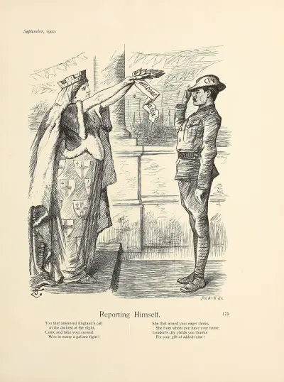 Reporting Himself, Sir John Tenniel