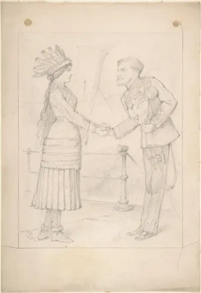 The Best of Friends Must Part av Sir John Tenniel